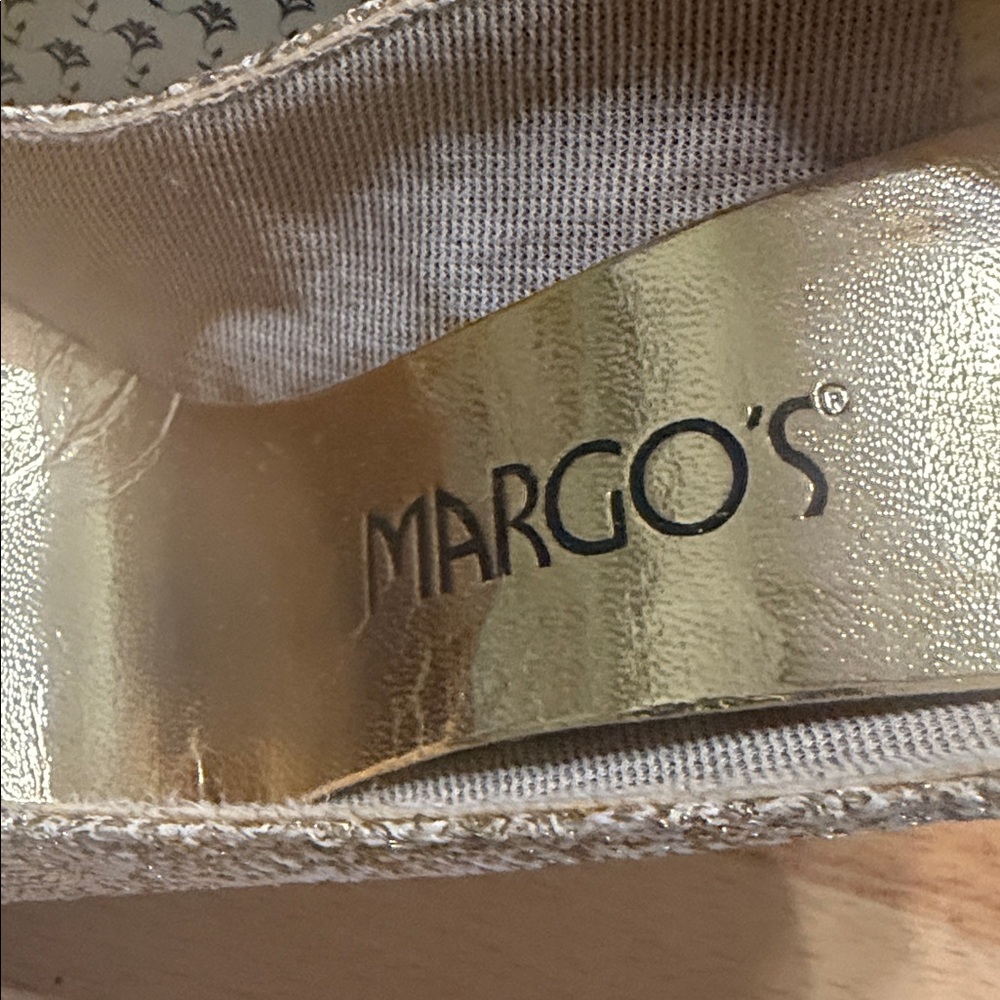 Margot Gold Sparkle Heels - Picture 2 of 2